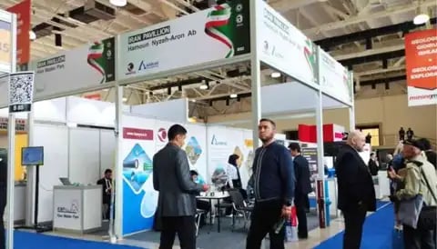 نمای غرفه در نمایشگاه معدن و فلزات ازبکستان