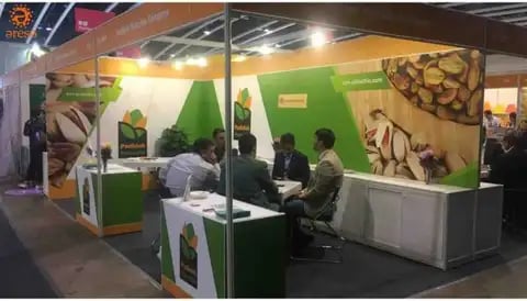 نمای غرفه در پاویون ایران در نمایشگاه مواد غذایی هنگ‌کنگ