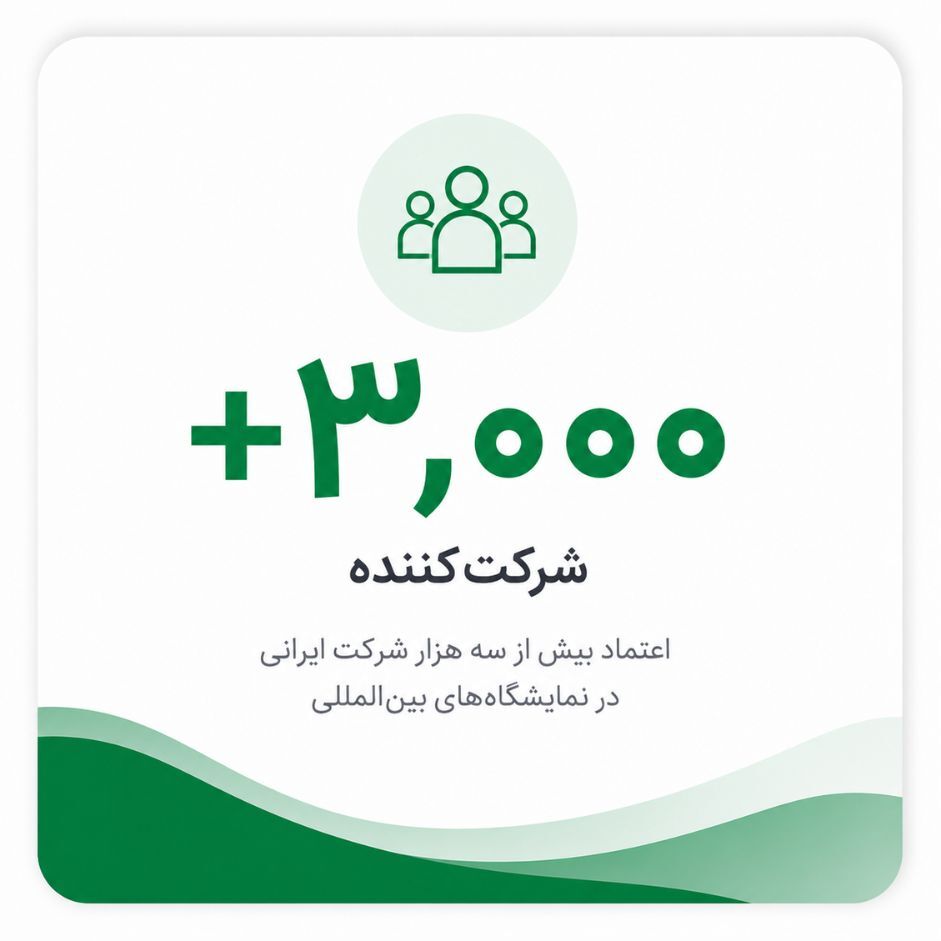 بیش از ۳۰۰۰ شرکت در نمایشگاههای بینالمللی با آرسا مشارکت کردهاند بیش از ۳۰۰۰ شرکت در نمایشگاههای بینالمللی با آرسا مشارکت کردهاند