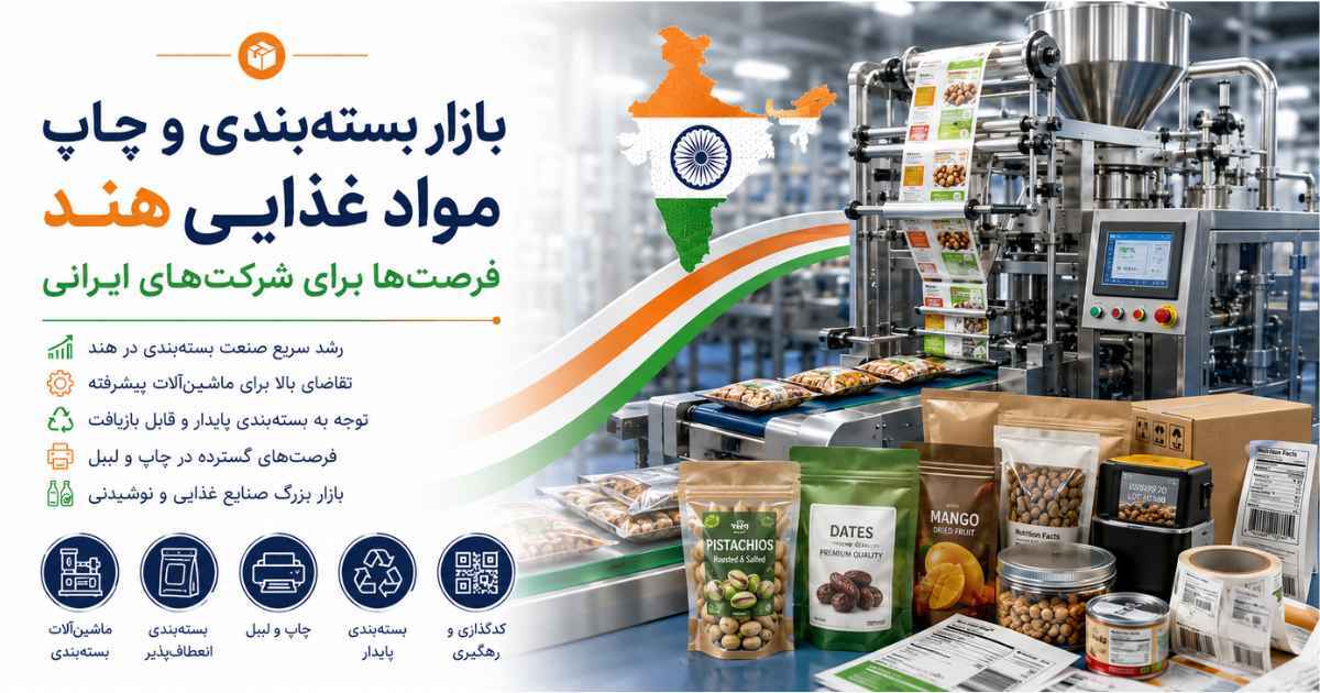 بازار بسته‌بندی و چاپ مواد غذایی هند و فرصت‌های شرکت‌های ایرانی